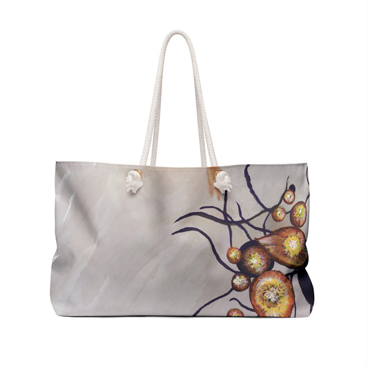 Chic Abstract Design Weekender Bag, Travel Tote, Gym Bag, Beach Bag, Overnight Carryall, Boho Bag