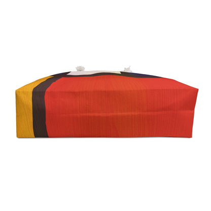 Mod Weekender Bag with Modern Art Design, Tote for Travel, Beach, Gym, and Weekend Getaways
