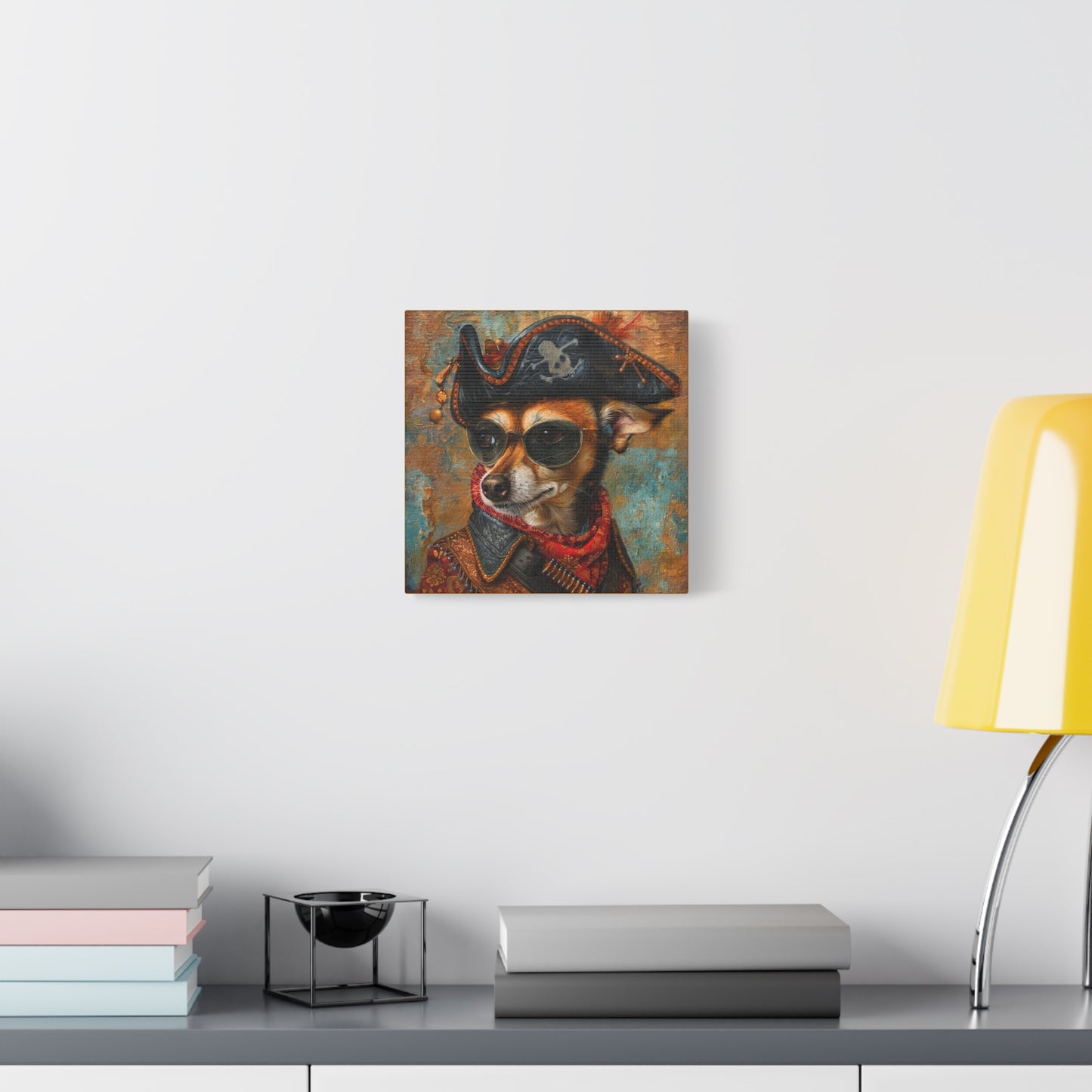 Pirate Dog Matte Canvas Wall Art — Stretched 1.25"