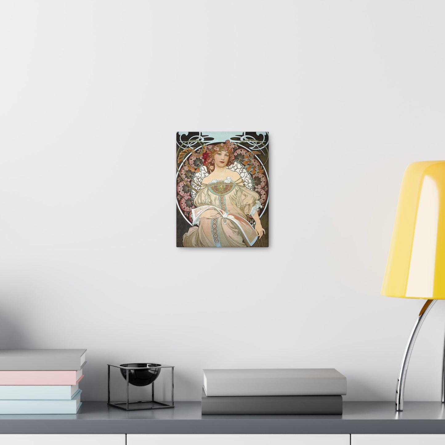 Day Dream After Alphonso Mucha Canvas Gallery Wraps
