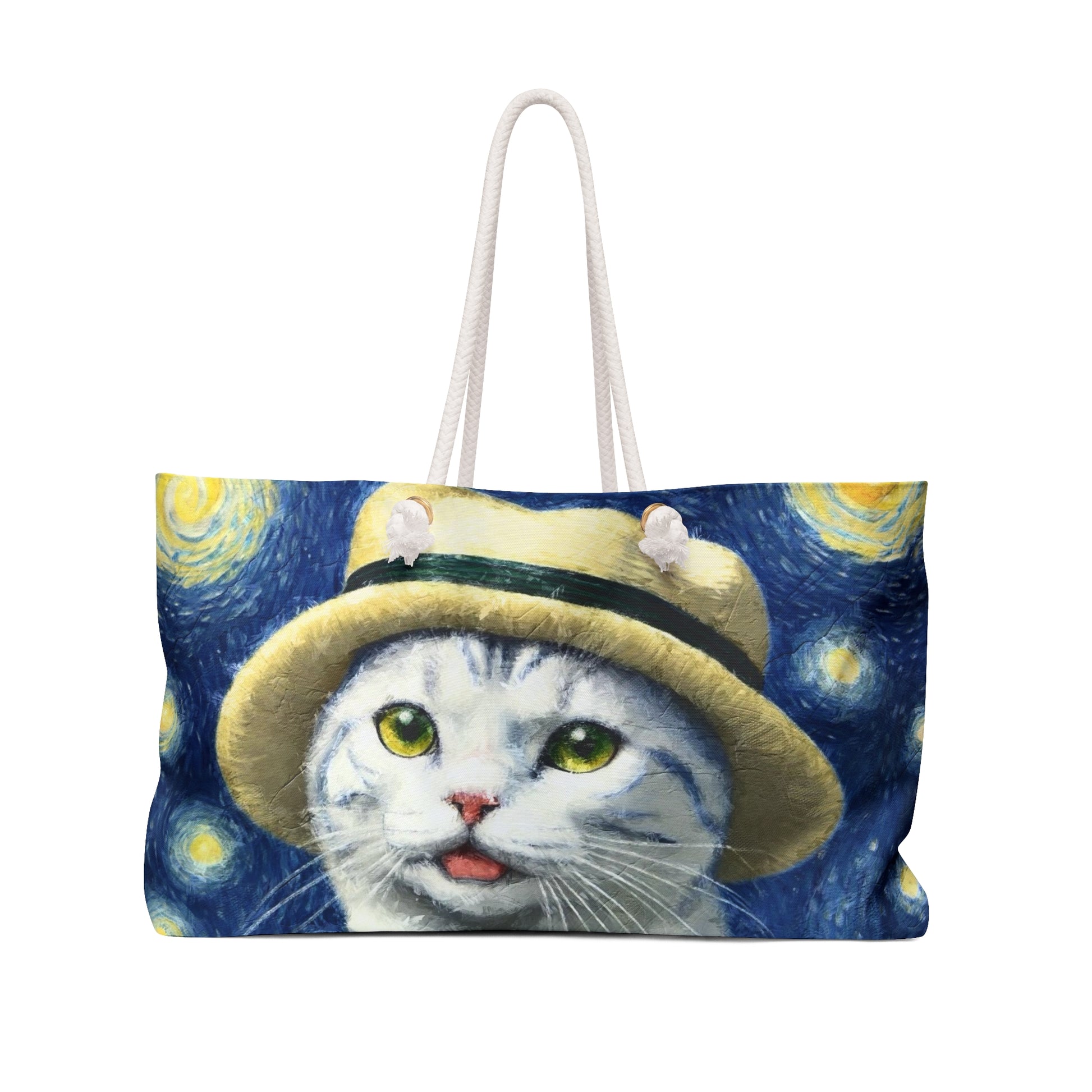 Weekender Tote Bag - Starry Eyed Kitten front