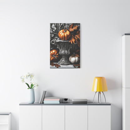 Pumpkins Stretched Canvas Wall Art