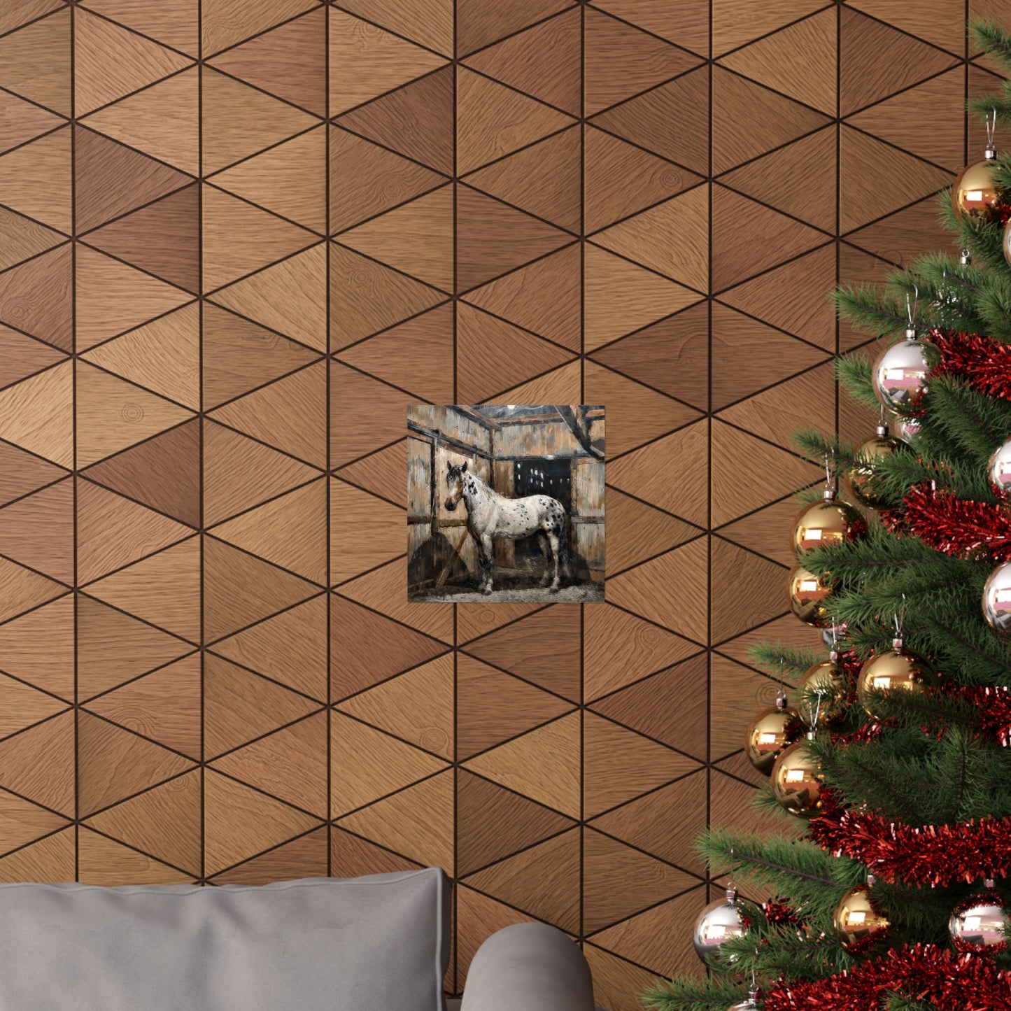 Appaloosa Horse Poster — Rustic Stable Matte Vertical Art Print