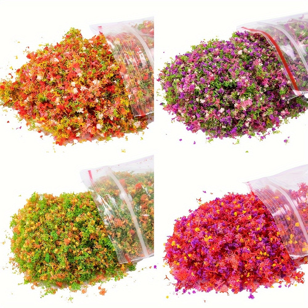 DIY Grass Powder For Diorama  Lawn Sponge Material 2-in-1 Mixed Color for Outdoor Scenery Creation