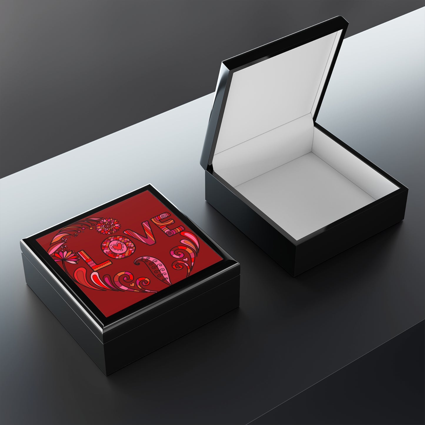 Jewelry Box - Boho Love Lacquered Keepsake Box