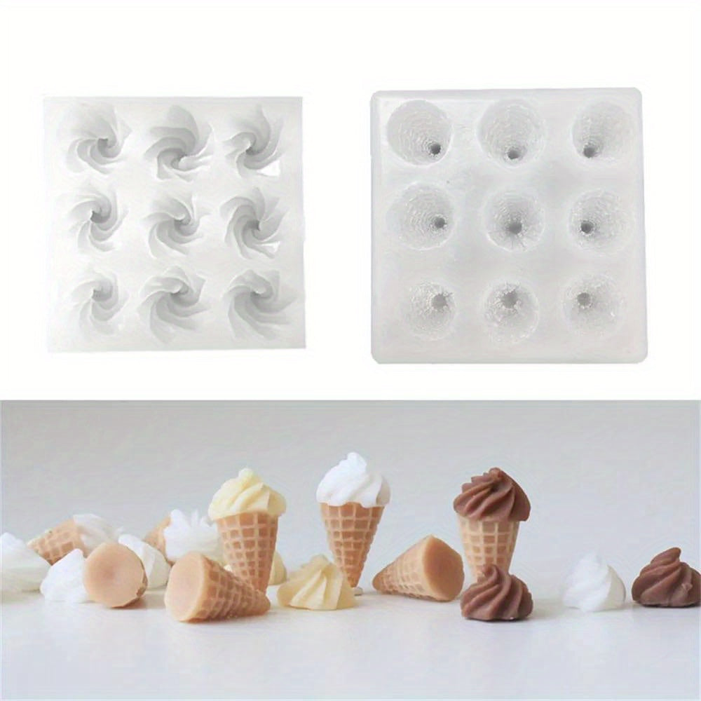 Mini Ice Cream Cone  Silicone Molds - Perfect for Doll Ice Cream Cones