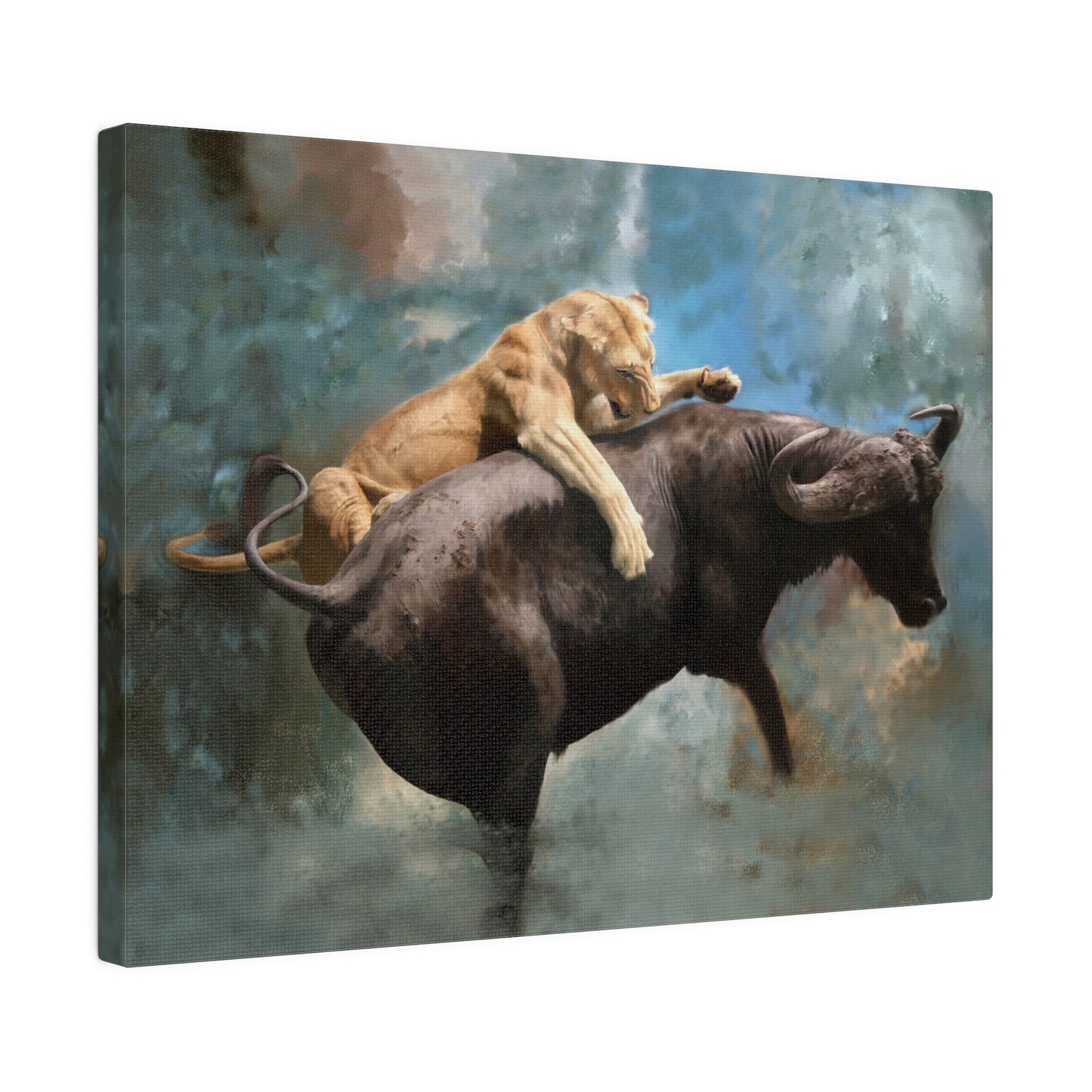 Wildlife Print - The Hunt, Matte Museum Wrap Canvas, Stretched