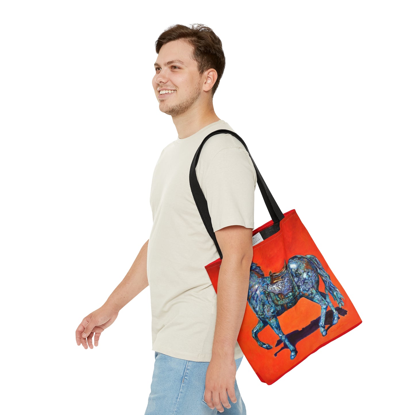 Tote Bag - Indigo Horse Design