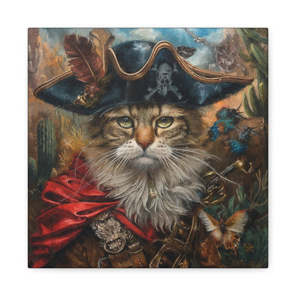The Feline Buccaneer - Matte Canvas, Stretched, 1.25"