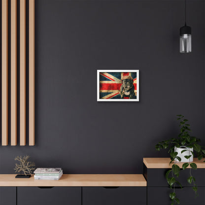 British Bulldog Art Print — Framed Vintage Union Jack Poster