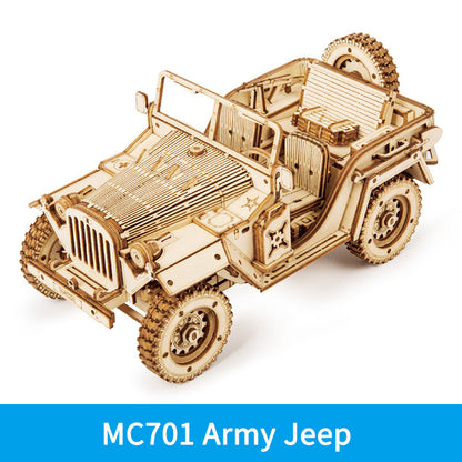 3D Wooden Puzzle Model Toys Car Kit MC701