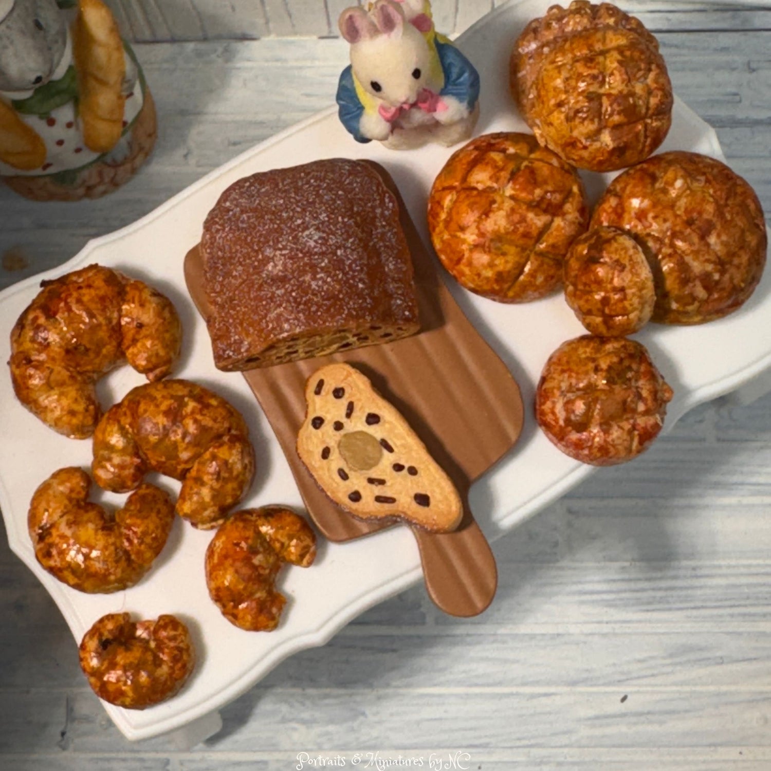 miniature criossants and breads