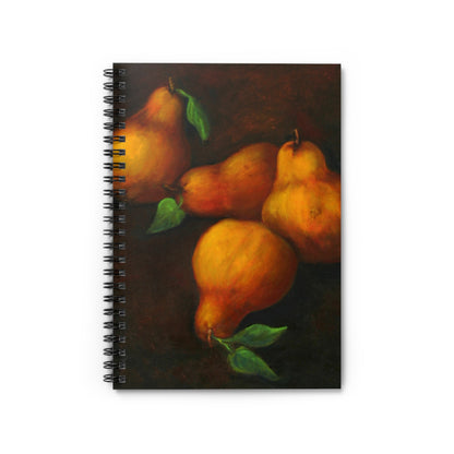 Pear Still Life Spiral Notebook — Ruled Journal for Notes & Sketches