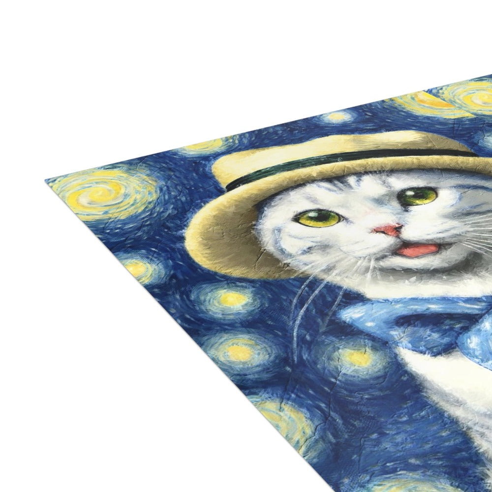 Starry Eye Cat - Greeting Cards (1, 10, 30, and 50pcs)