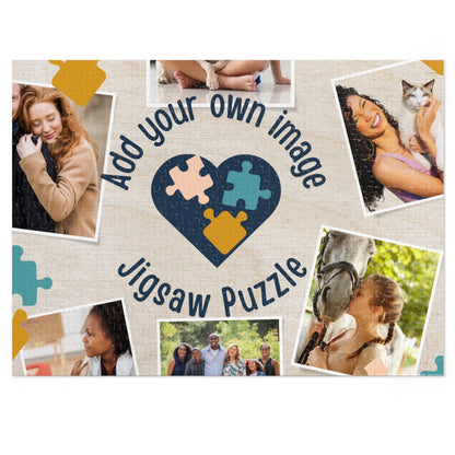 Personalizable Jigsaw Puzzle - Add Your Own Photo (30, 110, 252, 500,1000-Piece)