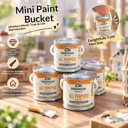 Miniature Paint Bucket and Brush Set  Main
