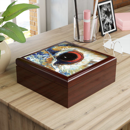 Keepsake/Jewelry Box - Owl Eye - Lacquer Box