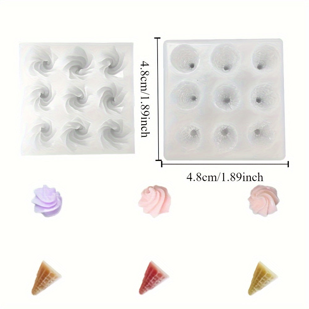 Mini Ice Cream Cone  Silicone Molds - Perfect for Doll Ice Cream Cones