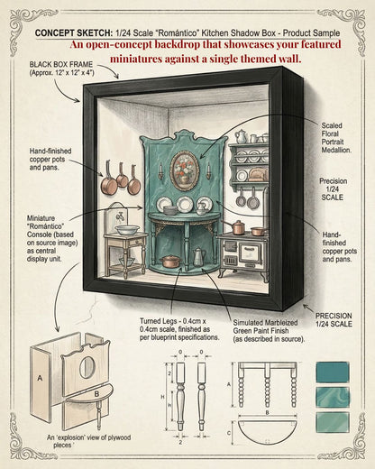 Custom Made Miniature Dioramas, Shadow- and Room Boxes