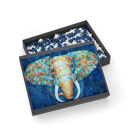 Colorful Elephant Puzzle (96, 252, 500, 1000-Piece) 