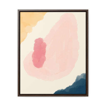 Abstract Pink Vertical Framed Premium Gallery Wrap Canvas