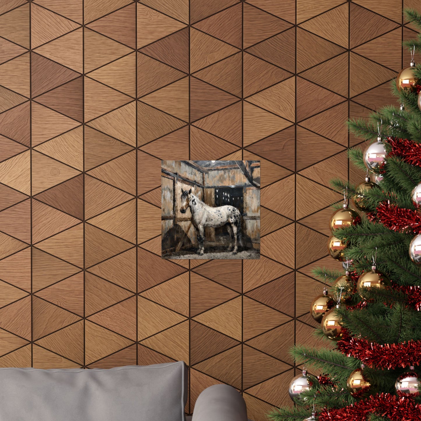 Appaloosa Horse Poster — Rustic Stable Matte Vertical Art Print