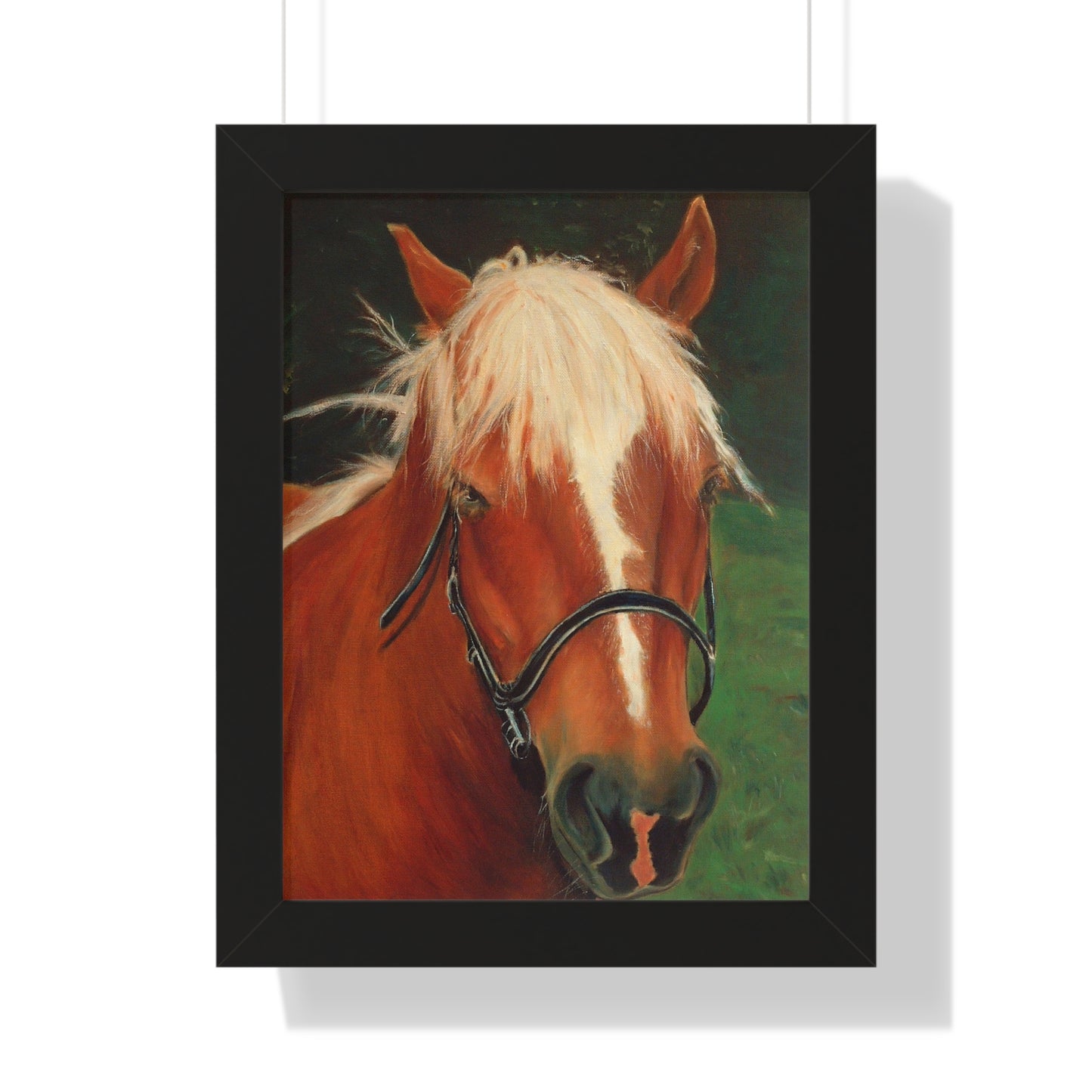 Brown Horse - Framed Vertical Poster