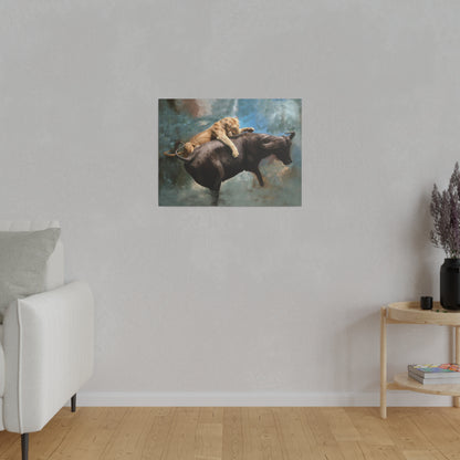 Wildlife Print - The Hunt, Matte Museum Wrap Canvas, Stretched