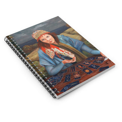 Tarot Reader Spiral Notebook — Mystical Fortune-Telling Journal