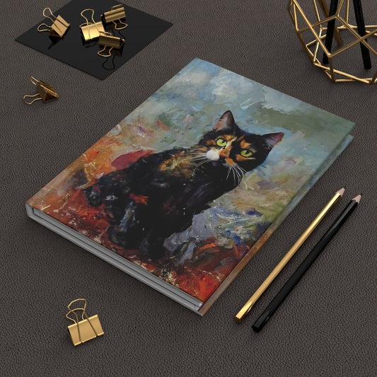 Hardcover Journal Matte with Cat Design