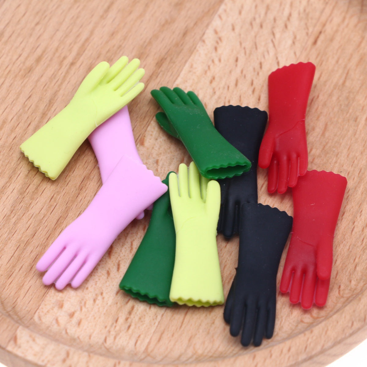 1:12 Scale Miniature Dollhouse Cleaning Gloves | Dollhouse Kitchen Accessories