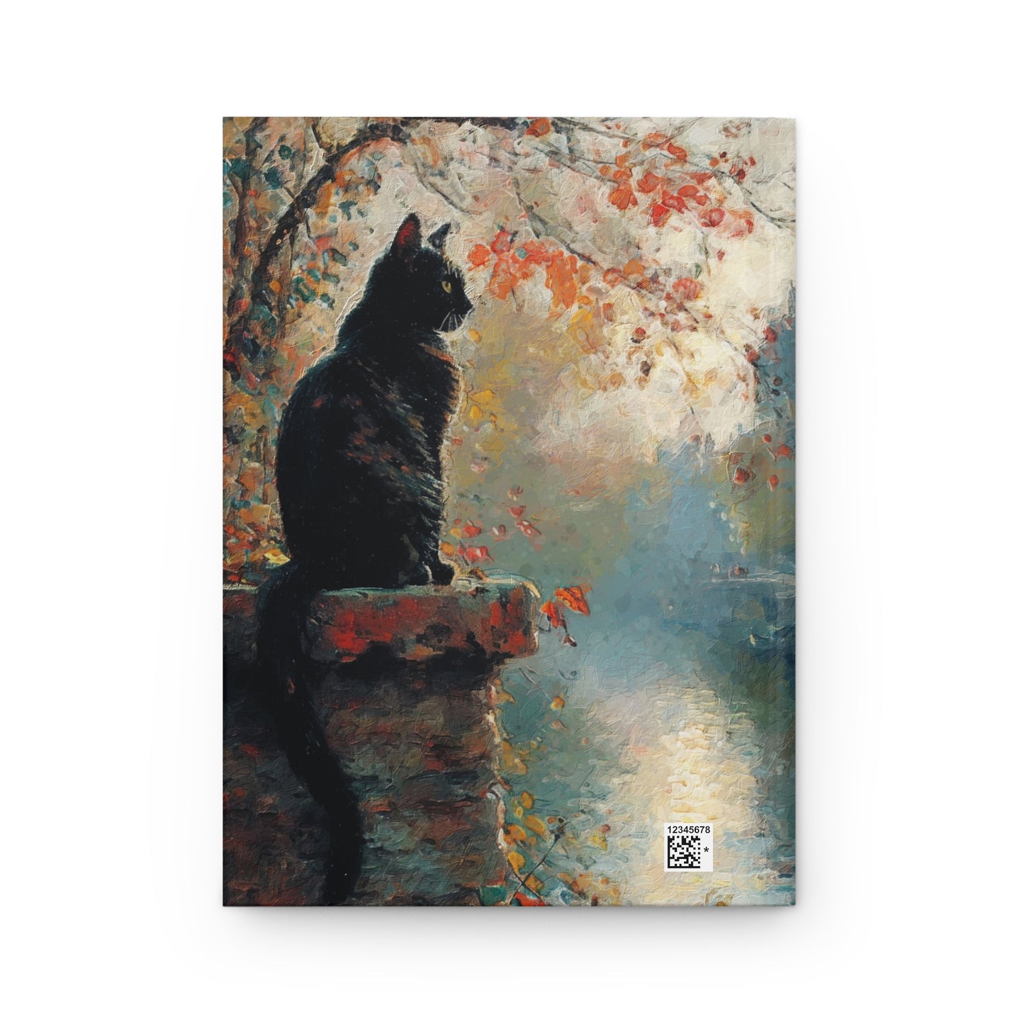 Hardcover Journal Matte - Black Cat by River