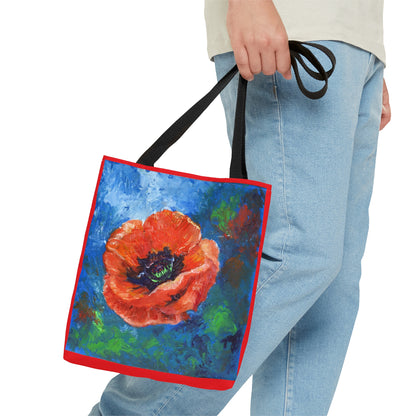 Tote Bag - Red Poppy Design