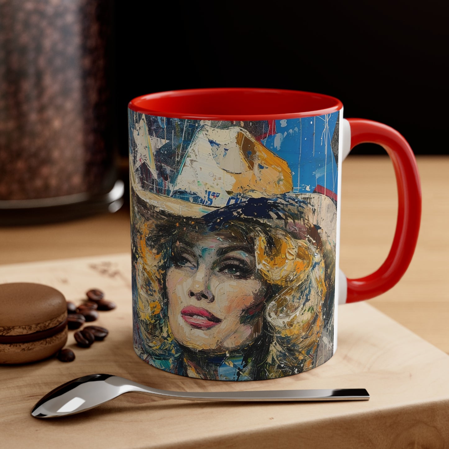 Accent Coffee Mug, 11oz - Country Queen red