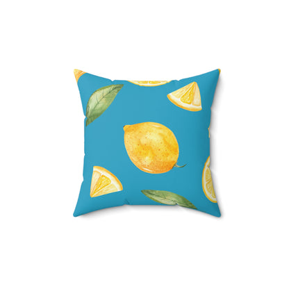 Give me Lemons Pillow -  Spun Polyester Square Throw Pillow with Zipper and  Insert