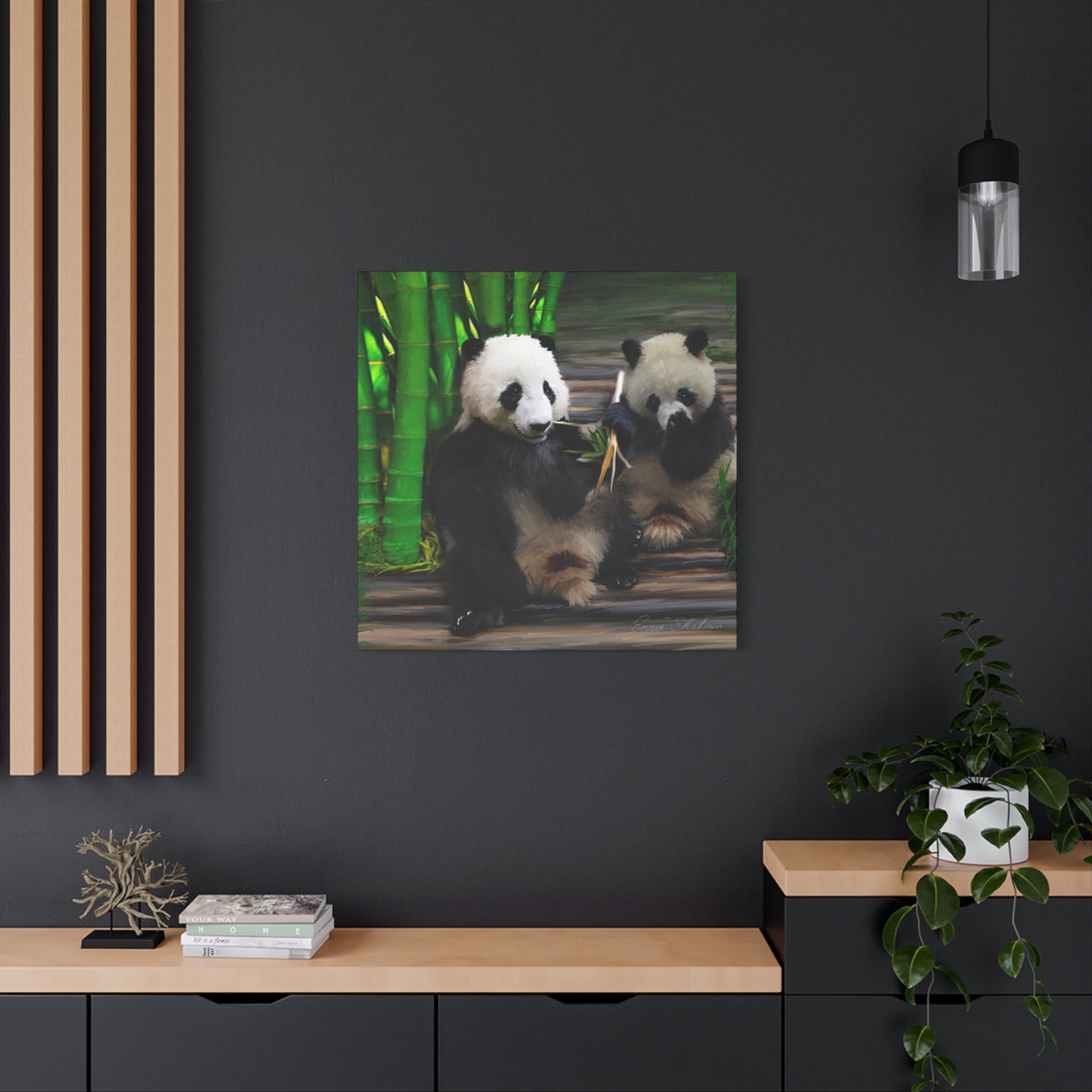 Pandas - Matte Canvas, Stretched, 1.25"