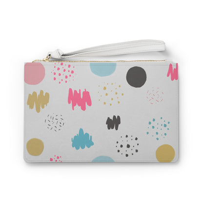 Clutch Bag Colorful Circle Design
