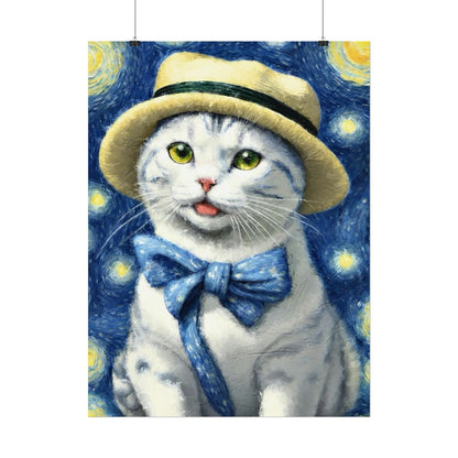Starry Eyed Cat - Rolled Posters