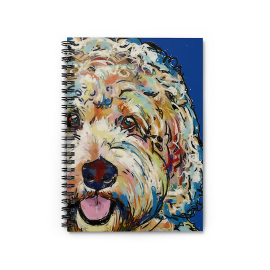 Colorful Labradoodle Spiral Notebook — Ruled Journal for Dog Lovers