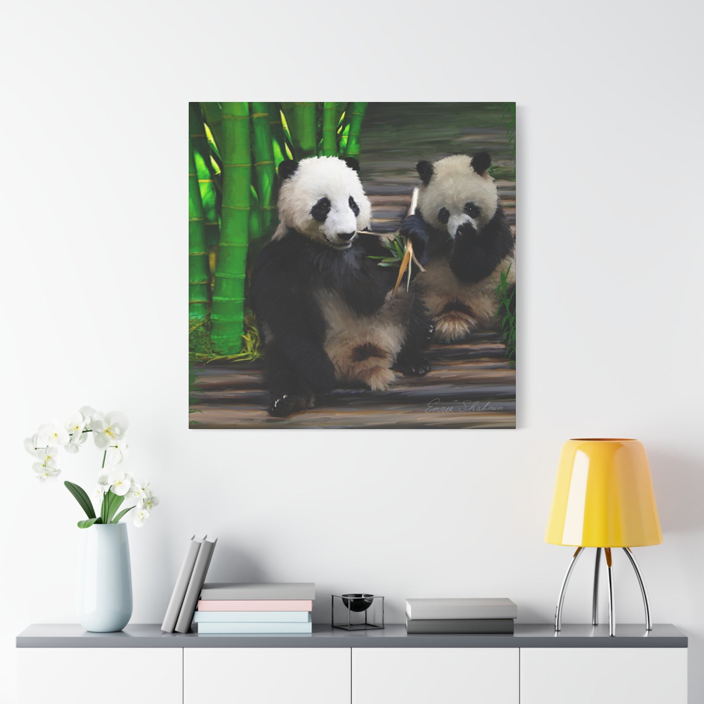 Pandas - Matte Canvas, Stretched, 1.25"