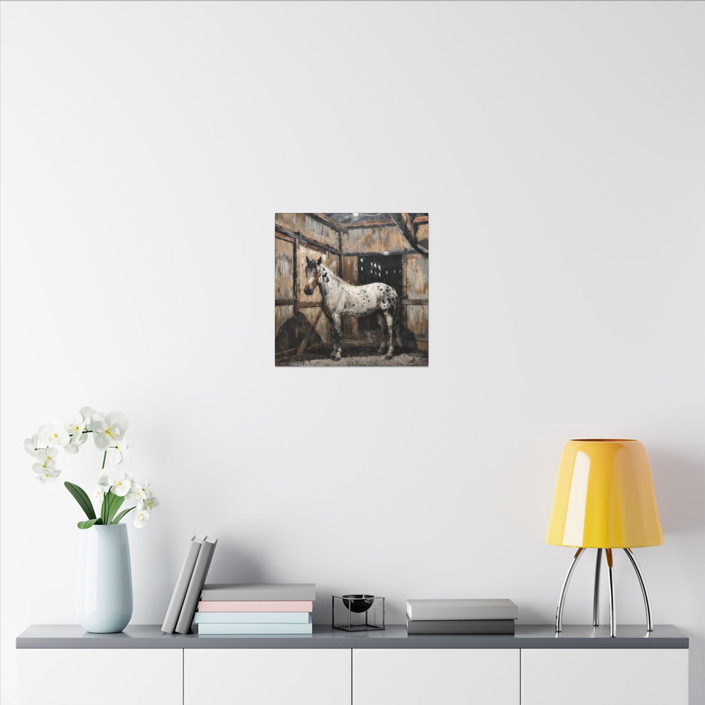 Appaloosa Horse Canvas Art - Rustic Stable Wall Décor (Matte Stretched Canvas Print)