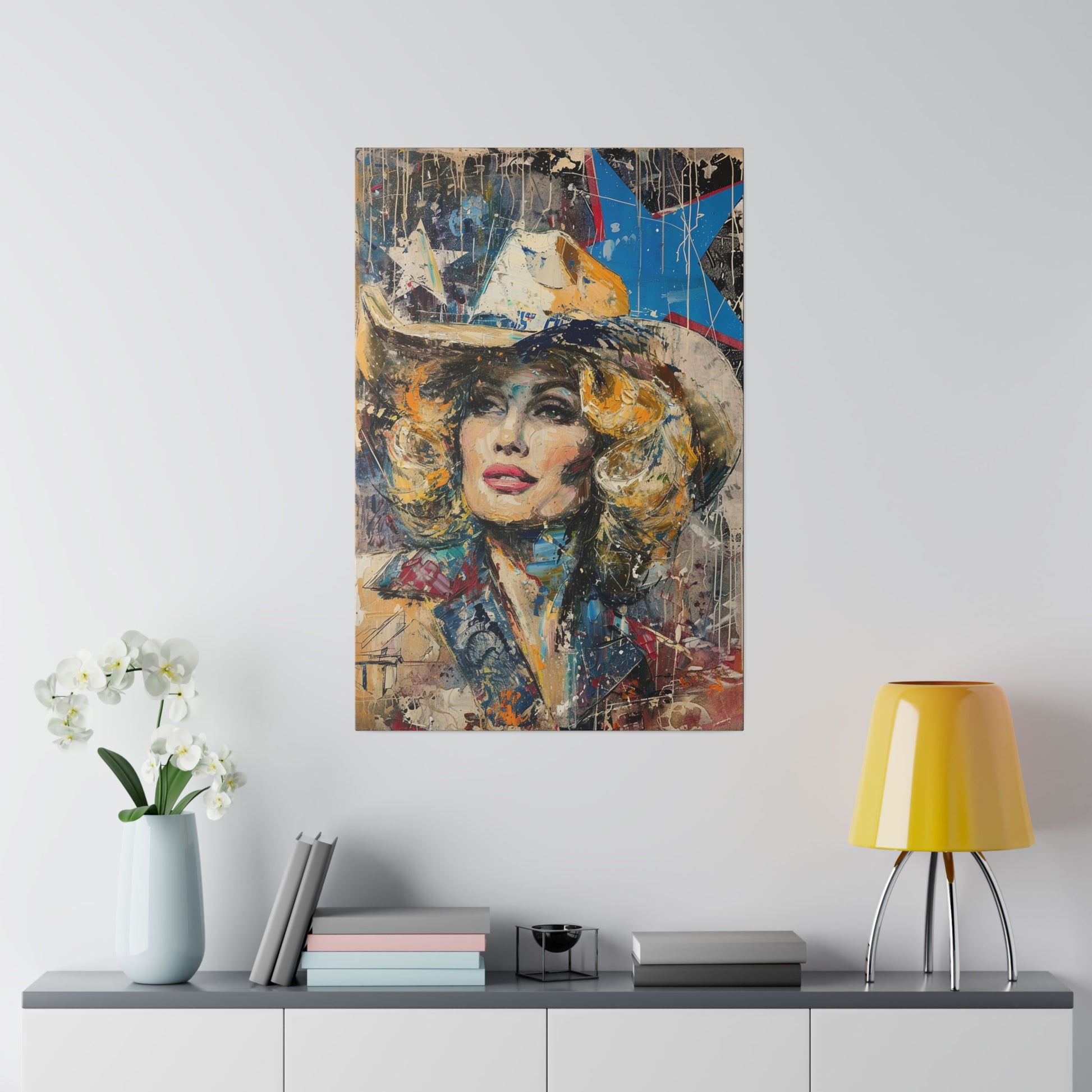 Matte Canvas, Stretched, 0.75" - Country Queen