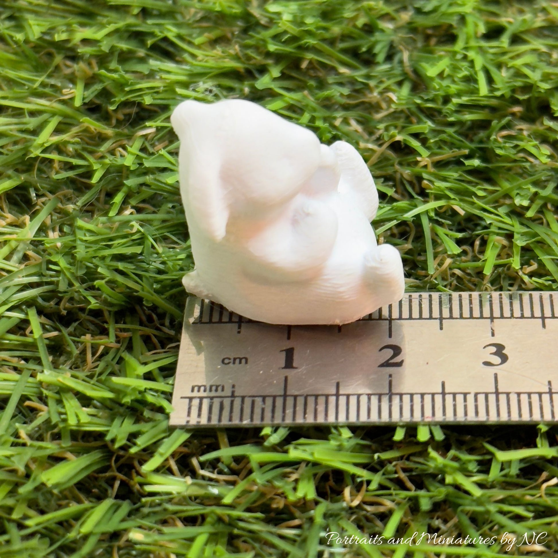 Dollhouse rabbit 3d printed seated size