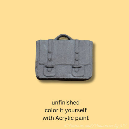 Miniature Briefcase Unfinished  1/12 scale