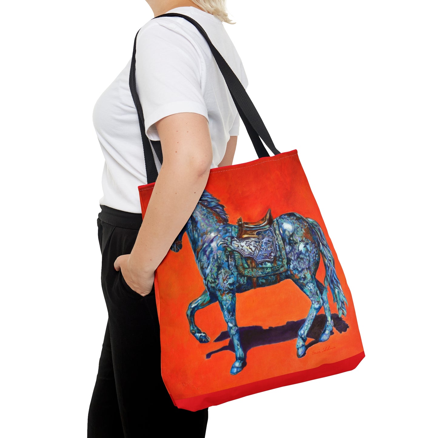 Tote Bag - Indigo Horse Design