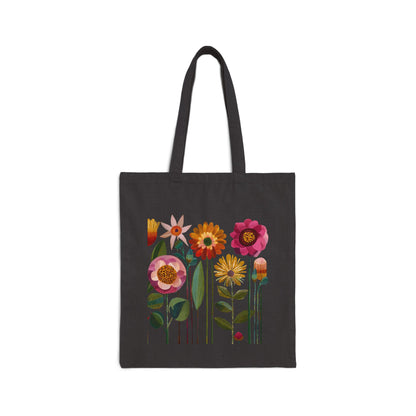 Floral Print Cotton Canvas Tote Bag for Eco-Friendly Lifestyle, Reusable Shopping Bag, Cute Art Gift, Summer Outing Accessory, Nature [...]