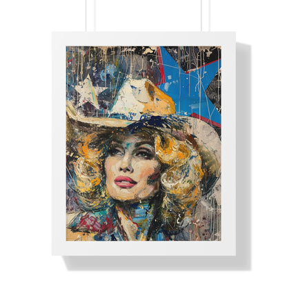 Framed Vertical Poster - Country Queen