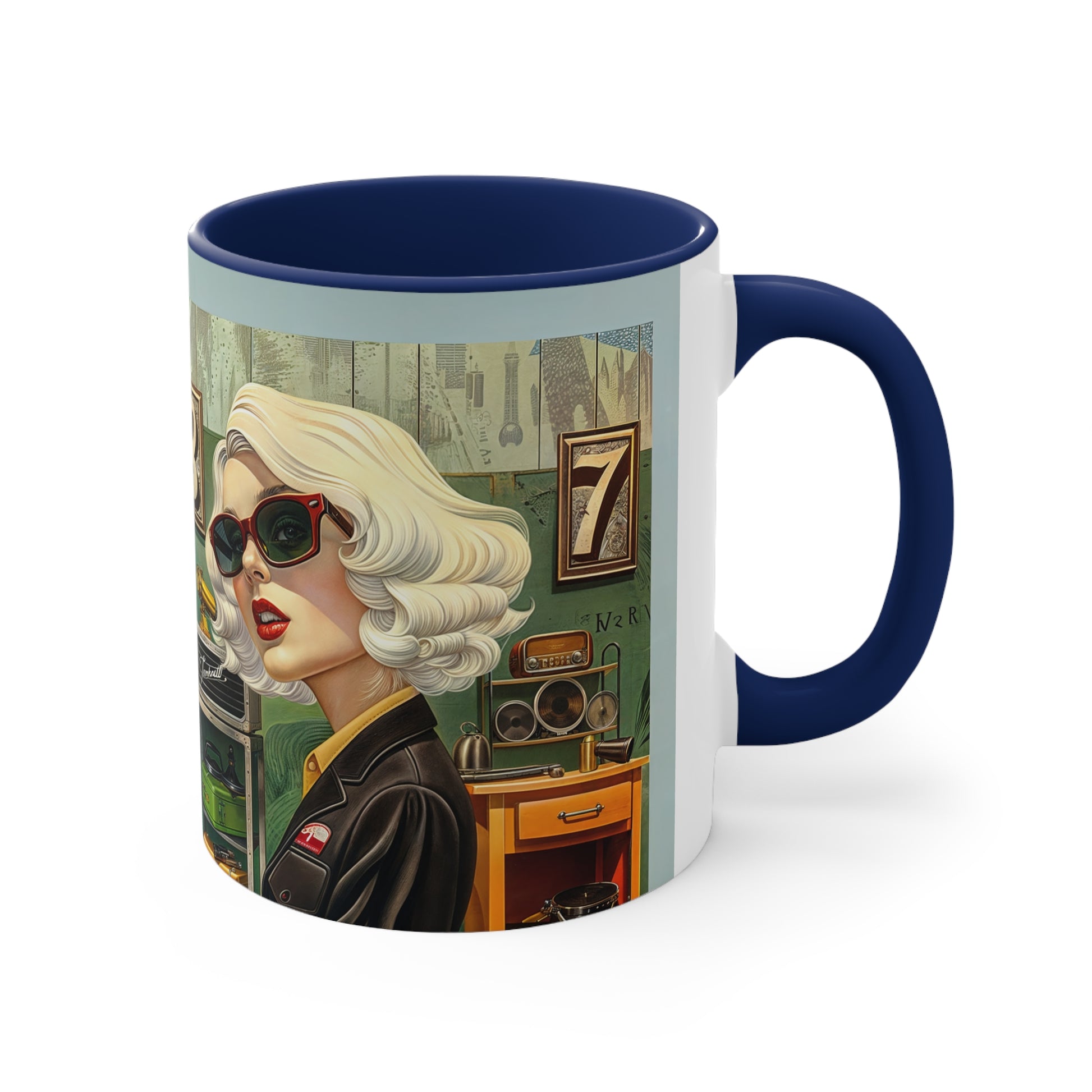 Accent Coffee Mug, 11oz - Tool Time Blonde-side navy