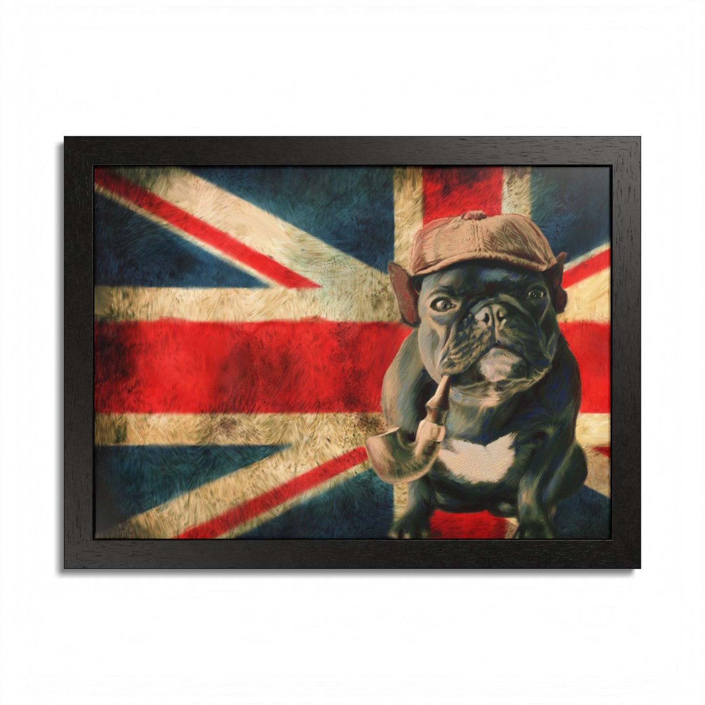 British Bulldog Art Print — Framed Vintage Union Jack Poster