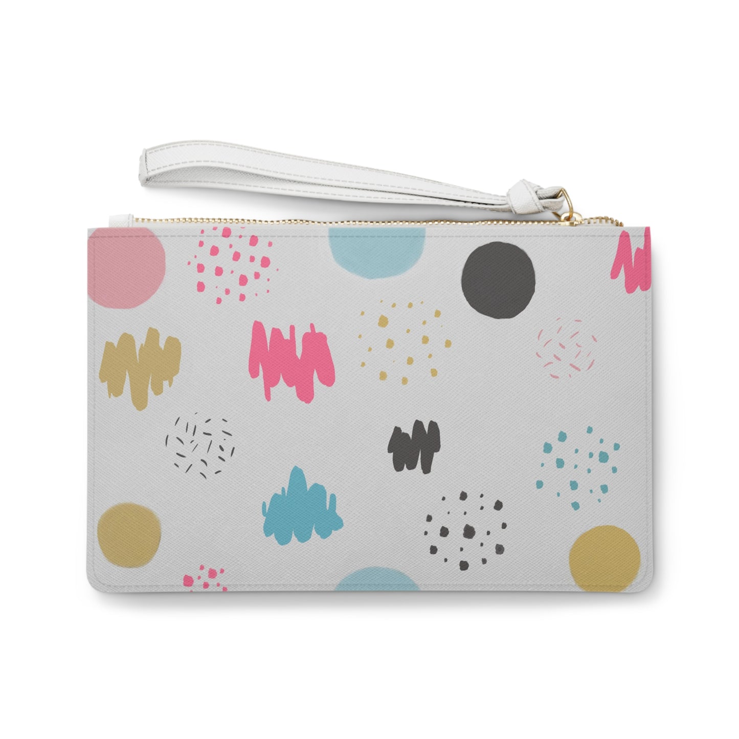 Clutch Bag Colorful Circle Design
